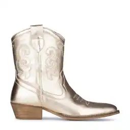 Wehkamp PS Poelman Moco leren cowboylaarzen goud metallic aanbieding