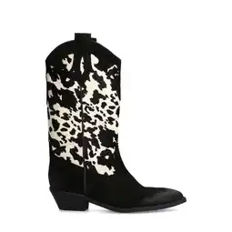 Wehkamp Sacha suède cowboylaarzen zwart/wit aanbieding