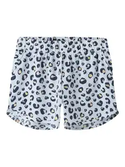 Wehkamp NAME IT KIDS regular gebloemde casual short lichtblauw aanbieding