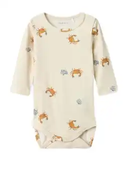 Wehkamp NAME IT BABY romper ecru melange aanbieding