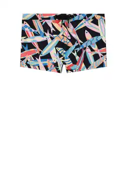 Wehkamp Shiwi zwemboxer Sem zwart/blauw/paars aanbieding