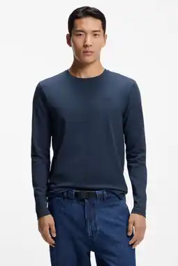 Wehkamp BOSS longsleeve donkerblauw aanbieding