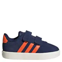 Wehkamp adidas Sportswear VL Court 3.0 suede sneakers donkerblauw/oranje aanbieding