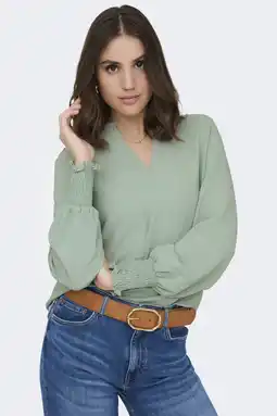 Wehkamp ONLY blousetop groen aanbieding
