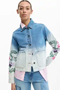 Wehkamp Desigual denim spijkerjas light blue denim aanbieding