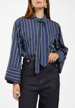 Wehkamp Aaiko blouse donkerblauw aanbieding