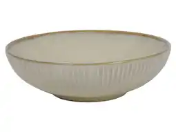 Wehkamp Cookinglife Diepe Borden / Pastaborden Coastal Lines Ocean Beige ø 18 cm - 6 Stuks aanbieding