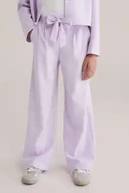 Wehkamp WE Fashion straight casual broek lila aanbieding