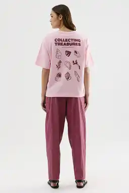 Wehkamp CKS T-shirt met backprint roze aanbieding