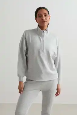 Wehkamp Aim'n sweater Comfy Modal lichtgrijs melange aanbieding