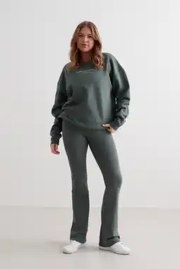 Wehkamp Aim'n sweater Serif grijsgroen aanbieding