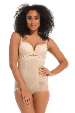 Wehkamp MAGIC Bodyfashion high waist medium corrigerende slip Super Control Brief lichtbeige aanbieding