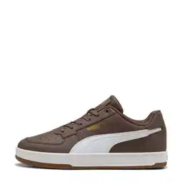 Wehkamp Puma Caven imitatieleren leren sneakers 2.0 bruin/wit aanbieding