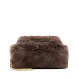 Wehkamp Manfield clutch van imitatiebont bruin aanbieding