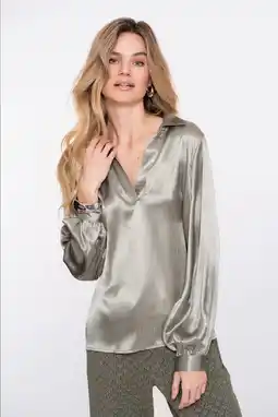 Wehkamp Geisha blousetop groen aanbieding