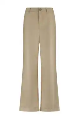 Wehkamp LabeL DOT wide leg regularwaist broek goud met glitter aanbieding