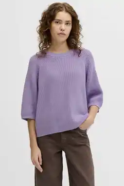 Wehkamp JJXX trui lila gebreid aanbieding