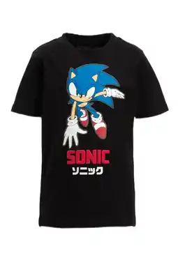 Wehkamp Anytime T-shirt Sonic license zwart aanbieding