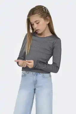 Wehkamp KIDS ONLY GIRL glitter top zwart aanbieding
