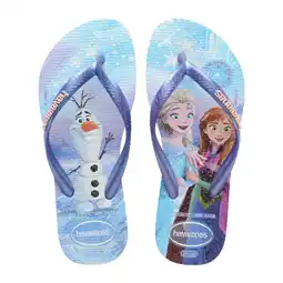 Wehkamp Havaianas Disney Frozen teenslippers blauw aanbieding