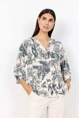 Wehkamp Soyaconcept gebloemde blouse ecru aanbieding