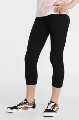 Wehkamp Anytime cropped legging zwart aanbieding