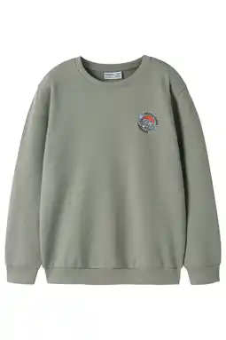 Wehkamp NAME IT KIDS sweater grijsgroen aanbieding