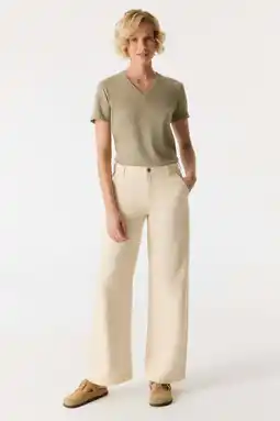 Wehkamp Cup of Joe Denim wide leg jeans zand aanbieding