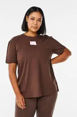 Wehkamp ACTIVE By Zizzi Plus Size sportshirt Acenja donkerbruin aanbieding