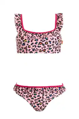 Wehkamp Orange Stars crop bikini met ruches roze aanbieding