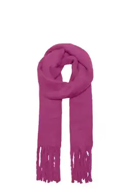 Wehkamp ONLY sjaal ONLROSEANNA met franjes fuchsia aanbieding
