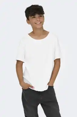 Wehkamp ONLY & SONS JUNIOR T-shirt wit aanbieding