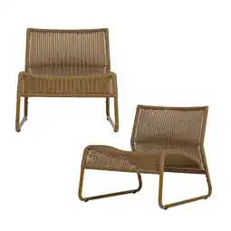 Wehkamp WOOOD loungestoel West (set van 2) aanbieding