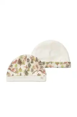 Wehkamp Your Wishes reversible baby muts wit/bruin/groen aanbieding