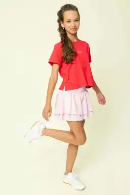 Wehkamp LOOXS 10sixteen T-shirt met backprint rood aanbieding