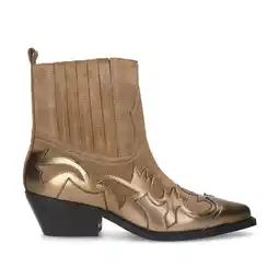 Wehkamp Sacha leren cowboylaarzen beige aanbieding