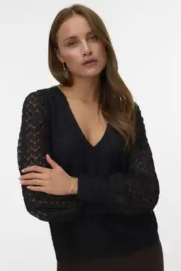 Wehkamp VERO MODA blousetop zwart aanbieding