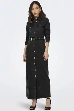 Wehkamp ONLY denim spijkerjurk black denim aanbieding