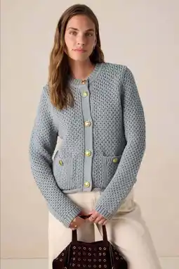 Wehkamp Sissy-Boy gebreid vest blauw aanbieding
