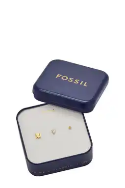 Wehkamp Fossil giftset oorbellen JA7277SET goudkleurig aanbieding