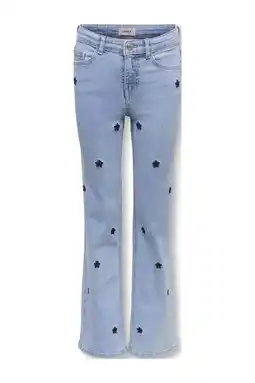 Wehkamp KIDS ONLY GIRL wide leg jeans light blue denim aanbieding