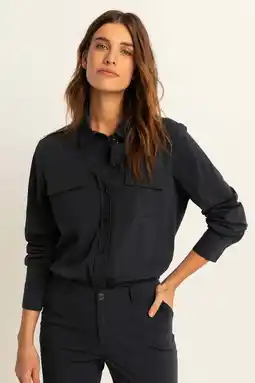 Wehkamp Expresso blouse van travelstof zwart aanbieding