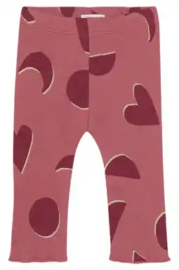 Wehkamp Noppies baby skinny legging met hartjes roze aanbieding