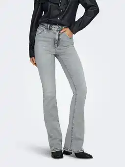Wehkamp ONLY highwaist flared jeans grey denim aanbieding