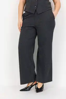 Wehkamp Wasabiconcept wide leg highwaist broek antraciet aanbieding