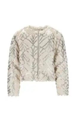 Wehkamp Like Flo gevoerd vest ecru aanbieding