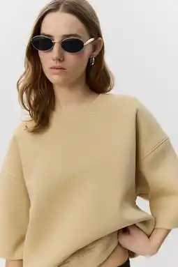 Wehkamp Sofie Schnoor sweater met backprint geel aanbieding