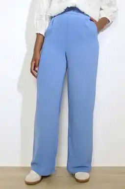 Wehkamp LOLALIZA wide leg regularwaist pantalon blauw aanbieding