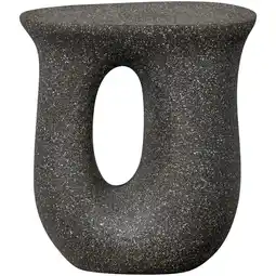 Wehkamp WOOOD Mason Bijzettafel Met Spikkels - Magnesium - Zwart - 45x42x33 Moson aanbieding