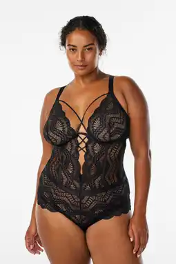 Wehkamp Zizzi stringbody CAETTA zwart aanbieding